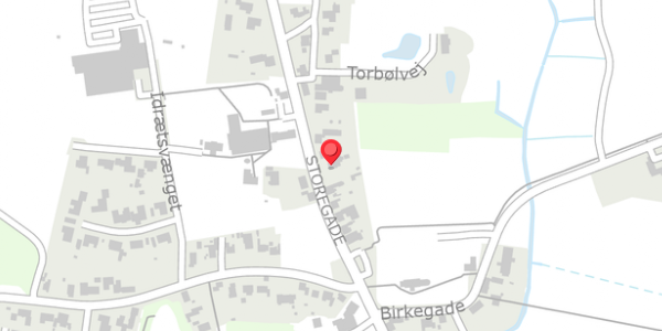 Trafikstøjkort på Storegade 70, . , 6855 Outrup