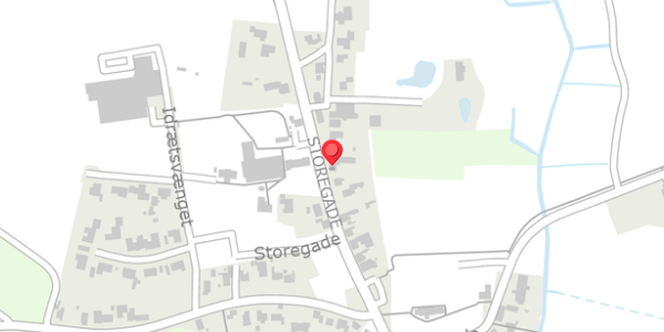 Trafikstøjkort på Storegade 74, . , 6855 Outrup