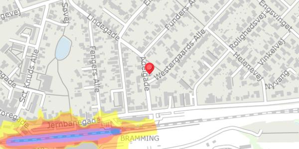 Trafikstøjkort på Adelgade 6, . , 6740 Bramming