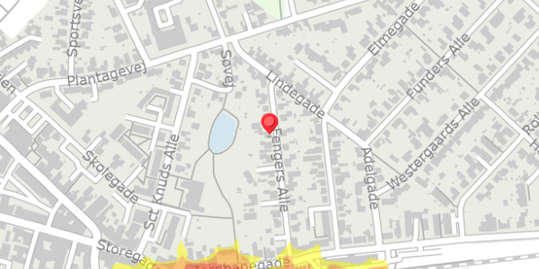 Trafikstøjkort på Fengers Alle 17, . , 6740 Bramming