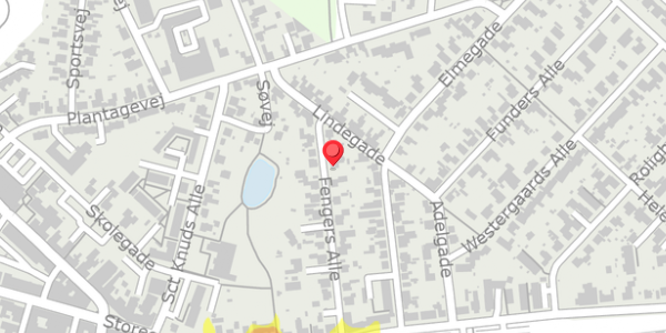 Trafikstøjkort på Fengers Alle 20, . , 6740 Bramming