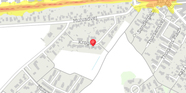 Trafikstøjkort på Krogen 15, . , 6740 Bramming