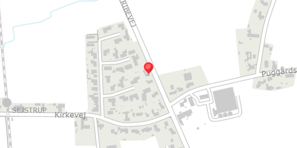 Trafikstøjkort på Ribevej 64, 6740 Bramming
