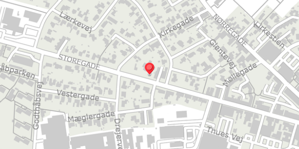 Trafikstøjkort på Storegade 74, . , 6740 Bramming