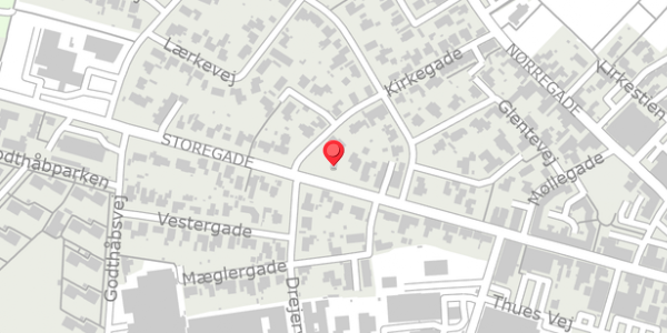Trafikstøjkort på Storegade 78, . , 6740 Bramming