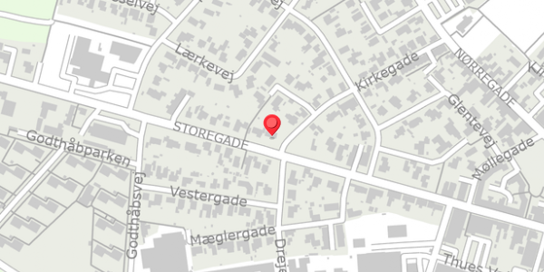 Trafikstøjkort på Storegade 82, . , 6740 Bramming