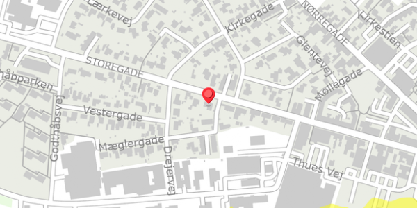 Trafikstøjkort på Storegade 83, . , 6740 Bramming