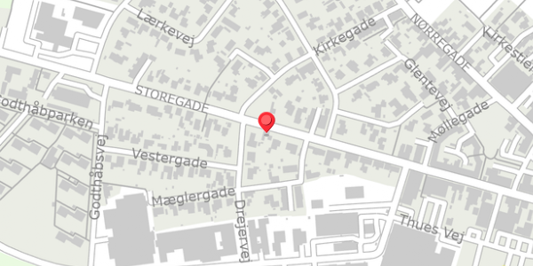 Trafikstøjkort på Storegade 87, . , 6740 Bramming