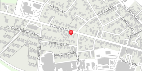Trafikstøjkort på Storegade 91A, . , 6740 Bramming