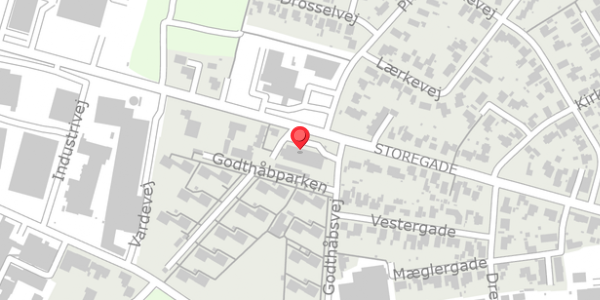 Trafikstøjkort på Storegade 107, . , 6740 Bramming