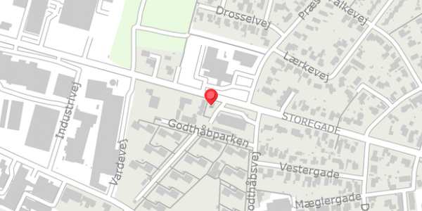 Trafikstøjkort på Storegade 109A, . , 6740 Bramming