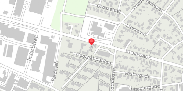 Trafikstøjkort på Storegade 109B, . , 6740 Bramming