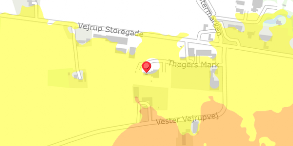 Trafikstøjkort på Thøgers Mark 5, . , 6740 Bramming