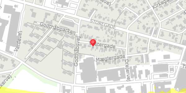 Trafikstøjkort på Vestergade 13, 6740 Bramming