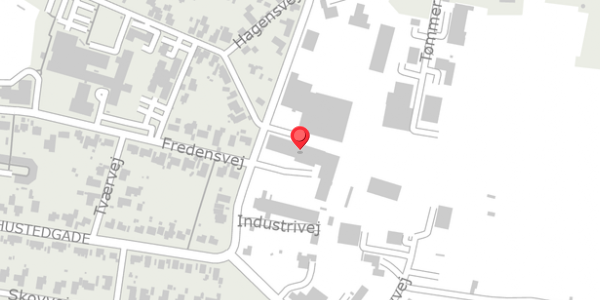 Trafikstøjkort på Industrivej 13, 6650 Brørup