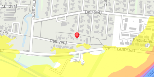 Trafikstøjkort på Dalbyvej 21, . , 7200 Grindsted