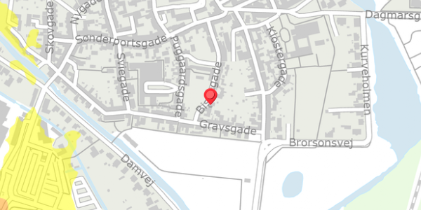 Trafikstøjkort på Bispegade 27, . , 6760 Ribe