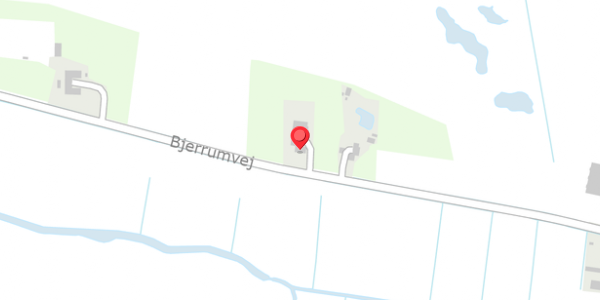 Trafikstøjkort på Bjerrumvej 16, 6760 Ribe