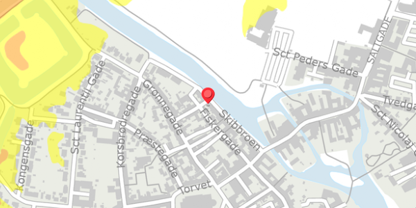 Trafikstøjkort på Bredeslippe 8, 6760 Ribe