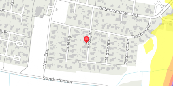 Trafikstøjkort på Broager 12, . , 6760 Ribe