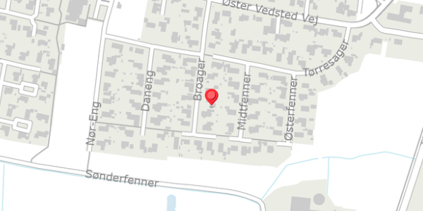 Trafikstøjkort på Broager 13, 6760 Ribe