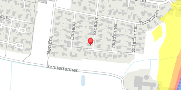 Trafikstøjkort på Broager 18, 6760 Ribe