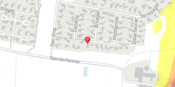 Trafikstøjkort på Broager 20, 6760 Ribe