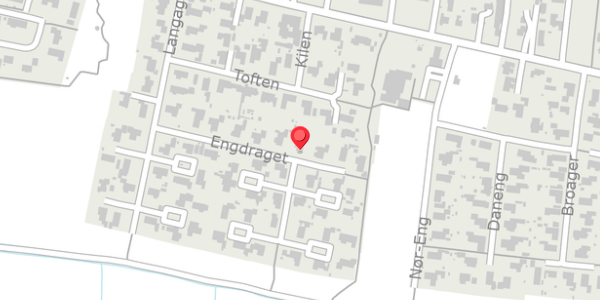 Trafikstøjkort på Engdraget 13, 6760 Ribe