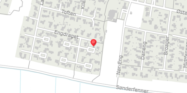 Trafikstøjkort på Engdraget 23, . , 6760 Ribe