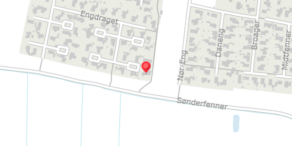 Trafikstøjkort på Engdraget 39, 6760 Ribe