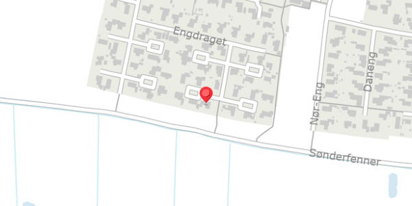 Trafikstøjkort på Engdraget 45, . , 6760 Ribe