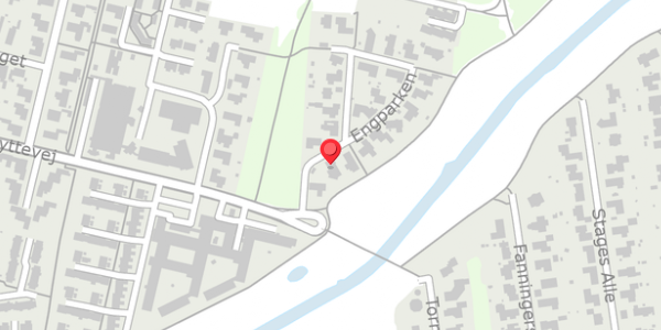Trafikstøjkort på Engparken 4, 6760 Ribe