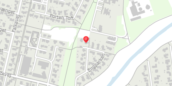 Trafikstøjkort på Engparken 28, . , 6760 Ribe