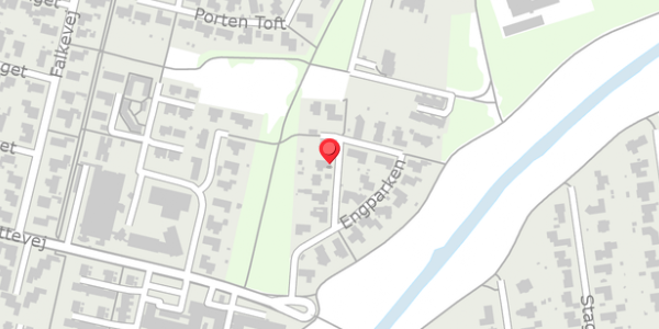 Trafikstøjkort på Engparken 34, 6760 Ribe