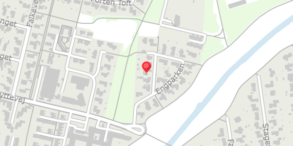 Trafikstøjkort på Engparken 36, . , 6760 Ribe