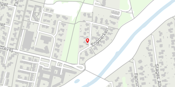 Trafikstøjkort på Engparken 40, . , 6760 Ribe