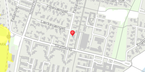 Trafikstøjkort på Falkevej 6, . , 6760 Ribe