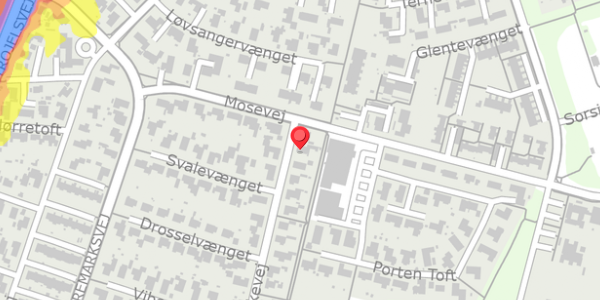 Trafikstøjkort på Falkevej 38, . , 6760 Ribe