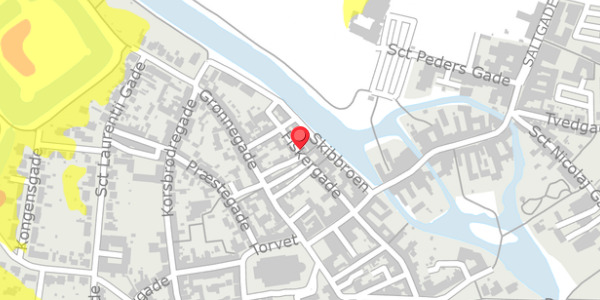 Trafikstøjkort på Fiskergade 8A, 6760 Ribe