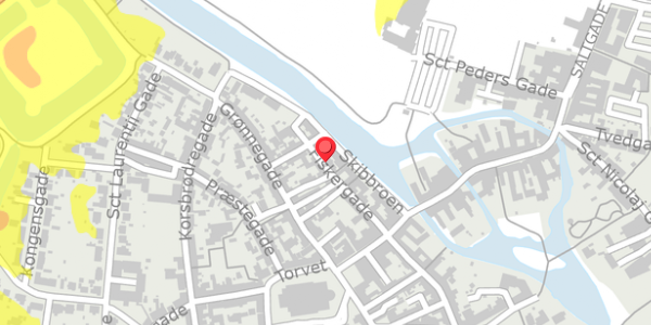 Trafikstøjkort på Fiskergade 10, 6760 Ribe
