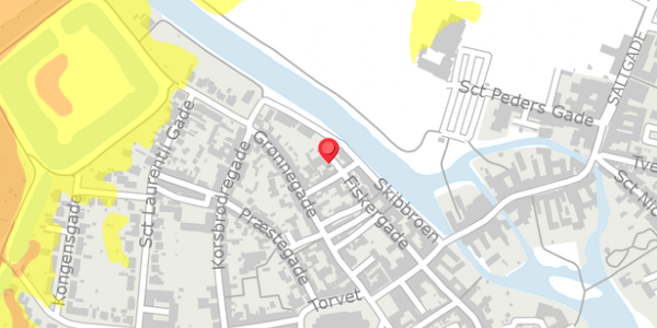 Trafikstøjkort på Fiskergade 11, 6760 Ribe