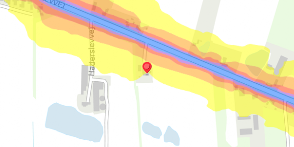 Trafikstøjkort på Haderslevvej 70, 6760 Ribe