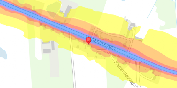 Trafikstøjkort på Haderslevvej 90, 6760 Ribe