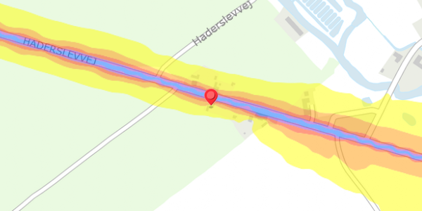 Trafikstøjkort på Haderslevvej 176, 6760 Ribe