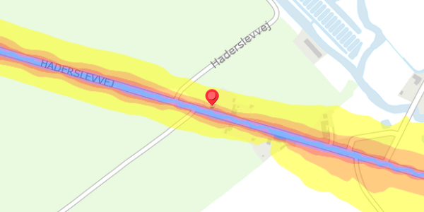 Trafikstøjkort på Haderslevvej 195, . , 6760 Ribe