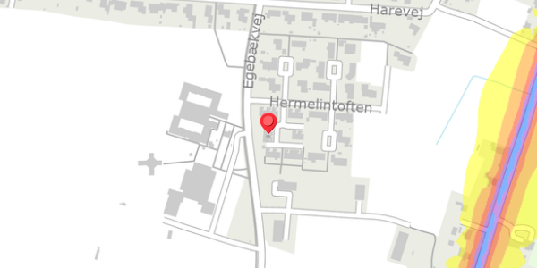 Trafikstøjkort på Hermelintoften 18, 6760 Ribe