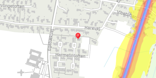 Trafikstøjkort på Hermelintoften 19, . , 6760 Ribe