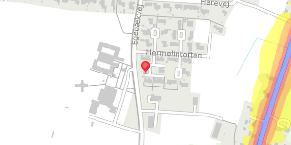 Trafikstøjkort på Hermelintoften 20, 6760 Ribe