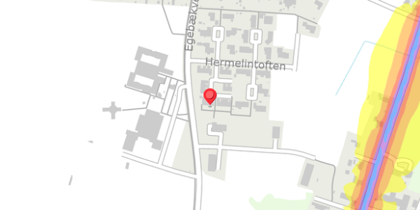 Trafikstøjkort på Hermelintoften 24, 6760 Ribe