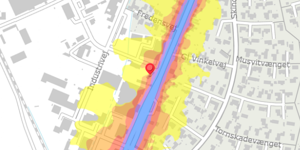 Trafikstøjkort på Industrivej 10, 6760 Ribe